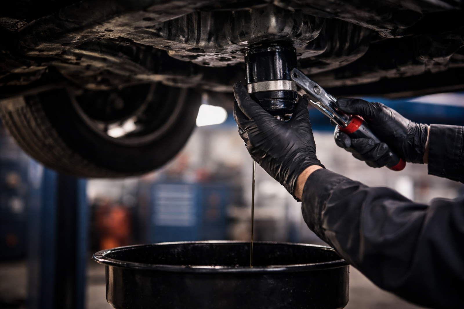 Vehicle maintenance oil change service